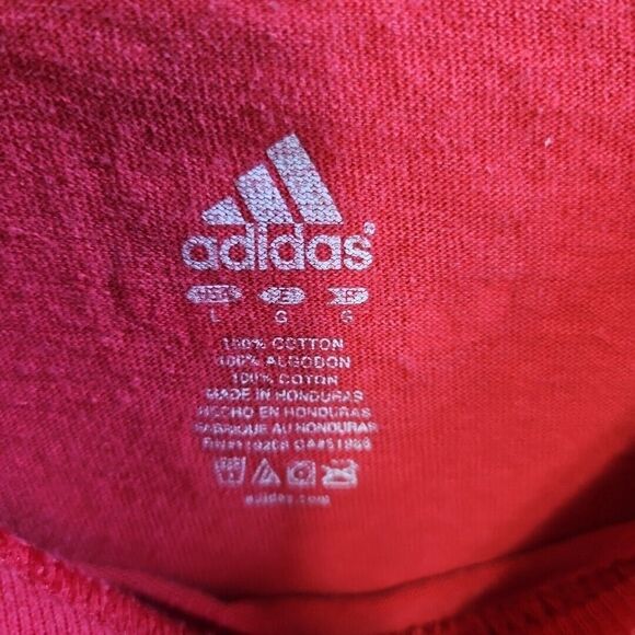 Adidas Men's Bulls NBA Lg Tshirt Basketball red cotton Hinrich #12 - Picture 5 of 12